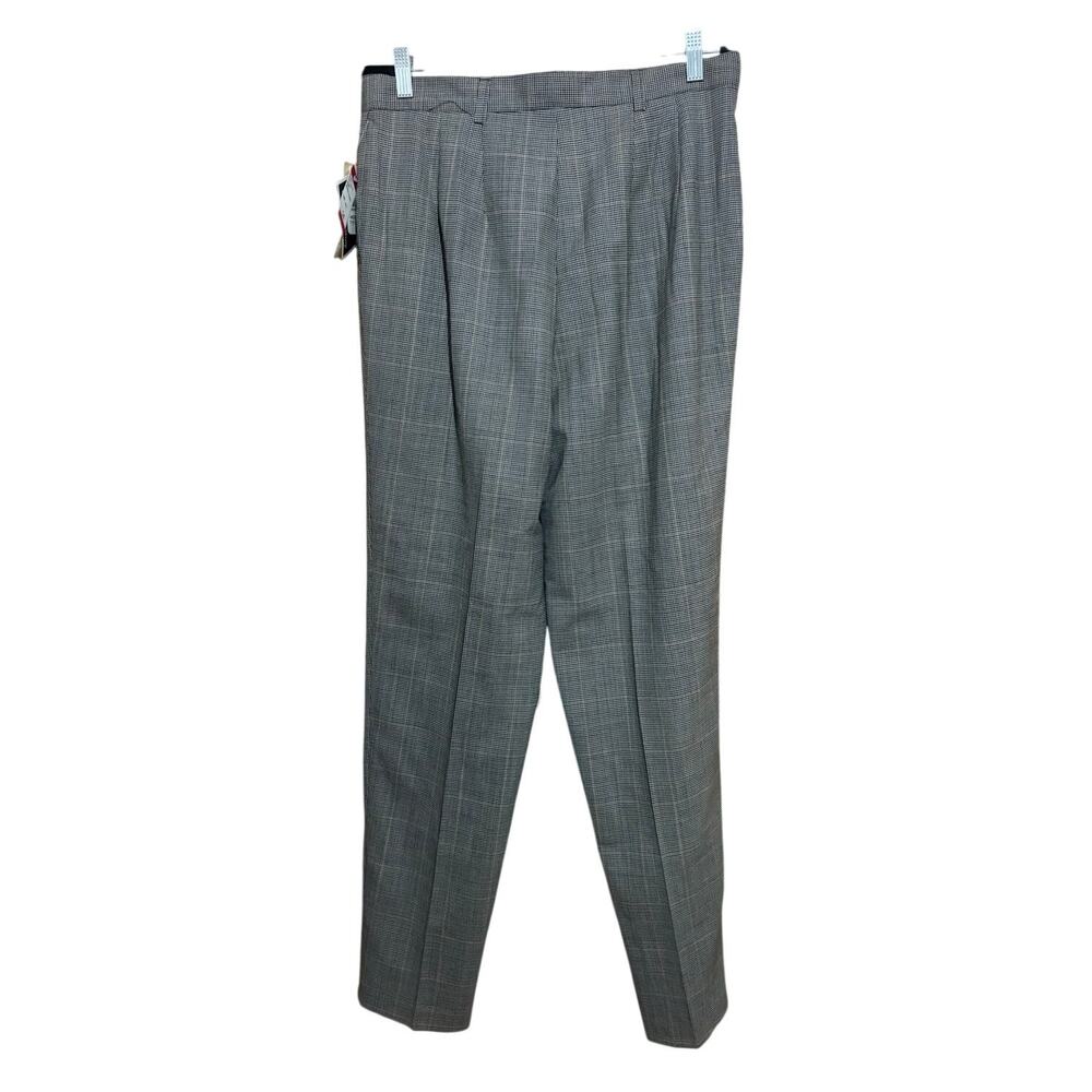 Vintage 100% wool NWT made in USA plaid dress pants women's 14 Country Shop - Picture 2 of 6